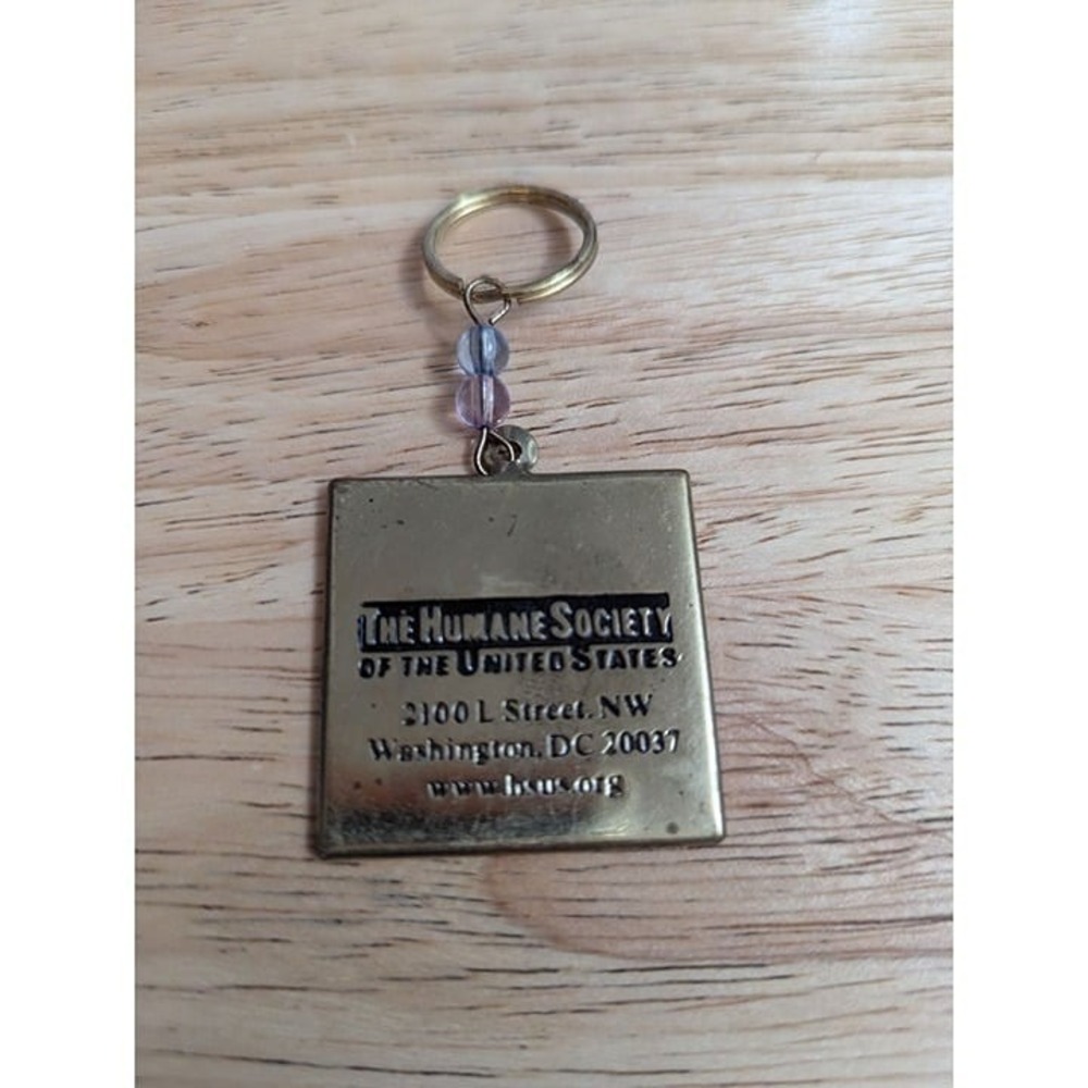 Keychain The Humane Society of the United States metal beat kitty puppy Wash D.C - Picture 8 of 8